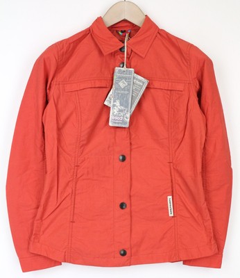 Tucano Urbano Demetra Damen Jacke IT38 Korallenrot Baumwollmischung Einreihige