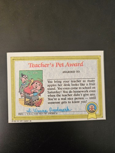 Junky Jeff 22a - The Garbage Gang Card 1985 Rare Australian Release - Picture 2 of 2