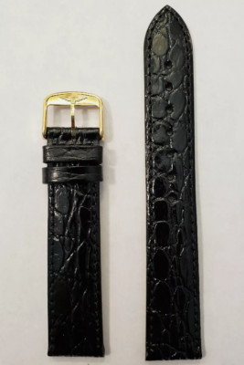 Longines Semi Matt Black Calf Leather Strap 19mm L682100667