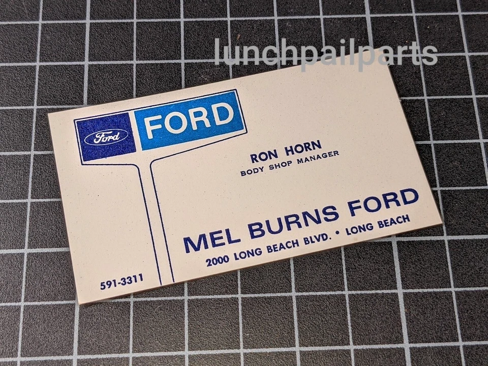Autobús Ford Dealer Mel Burns. Tarjeta Mustang Mach 1 Torino Shelby Cobra Boss 302 429 Foto 2 de 4