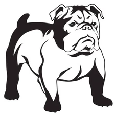 English Bulldog Black Vinyl Decal Car Window Laptop Tablet Notebook Tumbler Mug