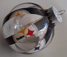 Pittsburgh Steelers plastic ball ornament NFL handmade football duck