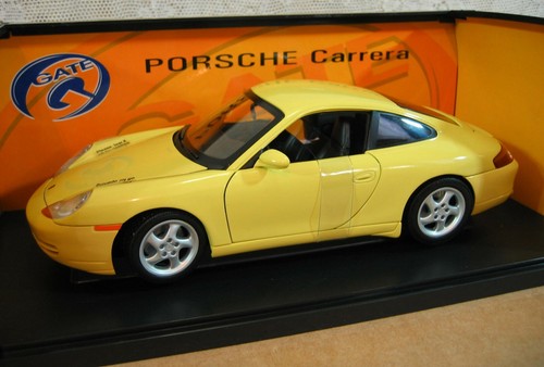 Gate Porsche Carrera 996 Coupe Yellow Car Die Cast Metal 1:18 Scale! New in Box - Picture 5 of 12