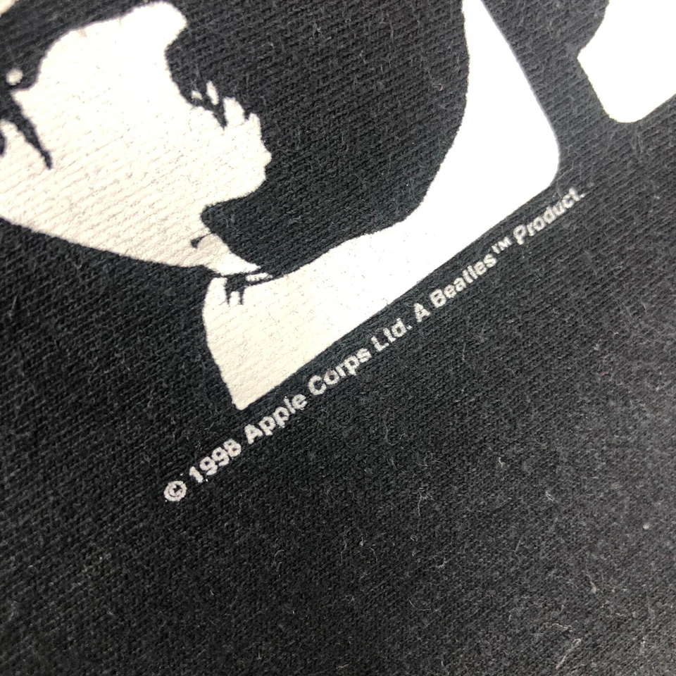 VTG 1998 The Beatles A Hard Days Night Shirt Adult Large Black & White Band Tee - Image 3 of 4