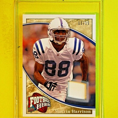MARVIN HARRISON  2009-10  MEMO. GAME USED  12/15   Upper Deck #79   Colts