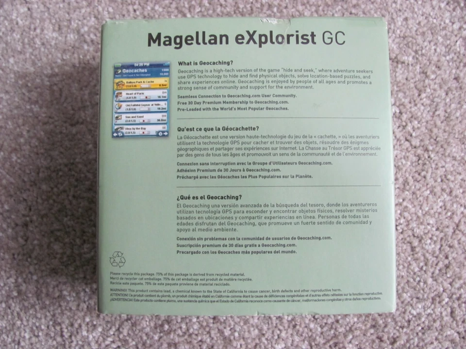 Magellan eXplorist GC Receiver GeocaChing GPS (CX0100SCXNA) - Image 4 of 4