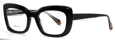 GIGI STUDIOS Elia 6730/1 Black Womens Semi Cat Eye Full Rim Eyeglasses 51-20-140