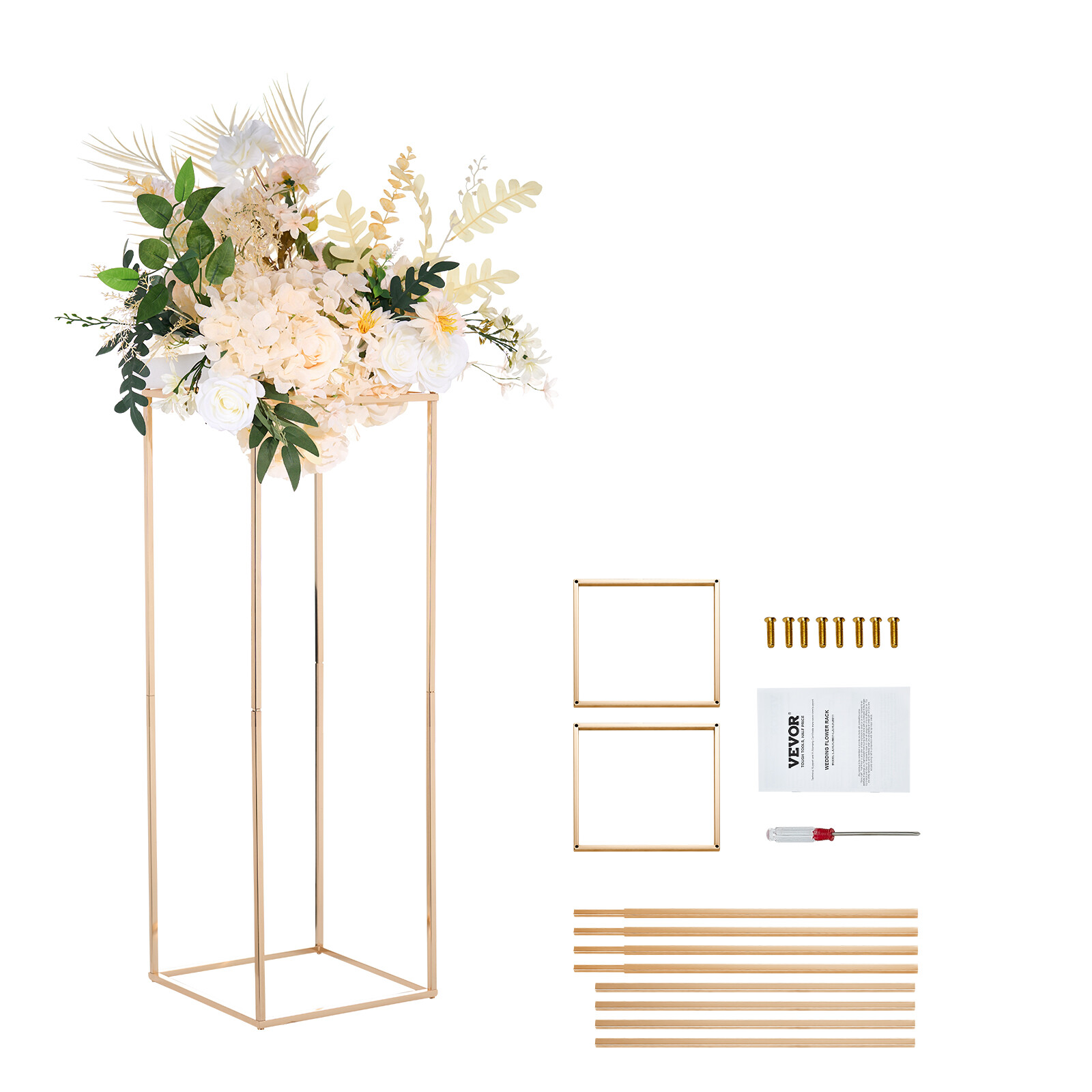 Évitez les tables de mariage encombrées avec le support fleurs VEVOR 80cm