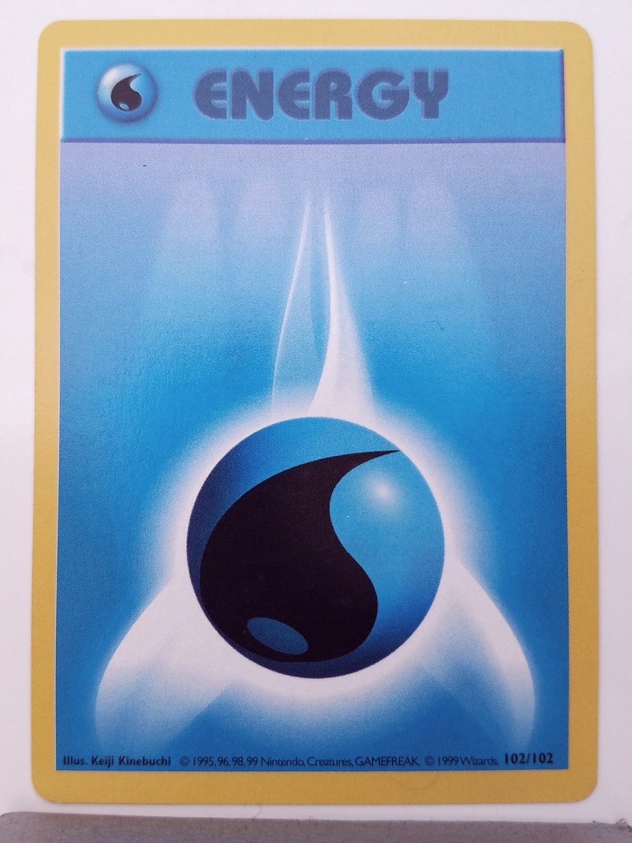 SHADOWLESS Water Energy 102/102 - NM / M - Base Pokemon Card - $2