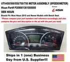 UTV450/500/550/700/750 METER ASSEMBLY (SPEEDOMETER), P309001361000000