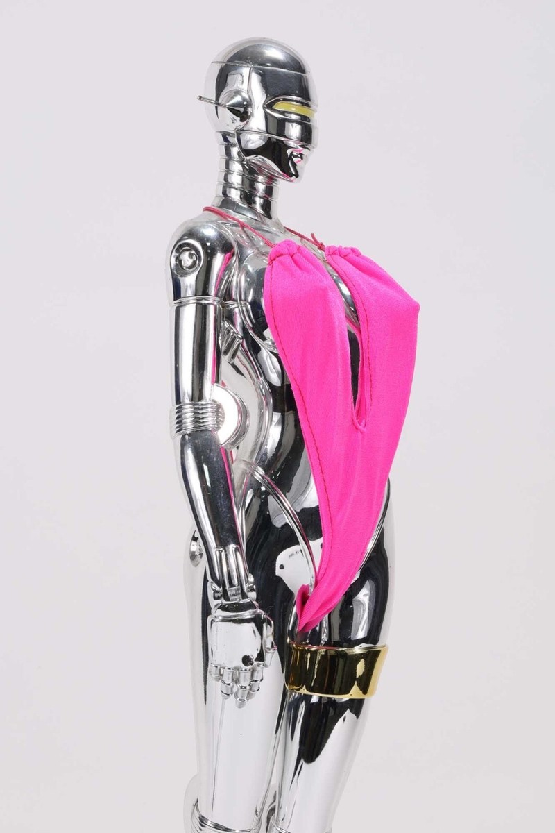 Hajime Sorayama Sexy Robot 001 Pink CHROME Statue 1/4 Scale