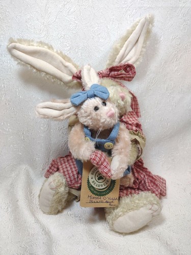NOS Boyds Bear Plush Rabbit Momma O'Hara & Bonnie BlueBun Archive Collection 12" - Picture 6 of 6