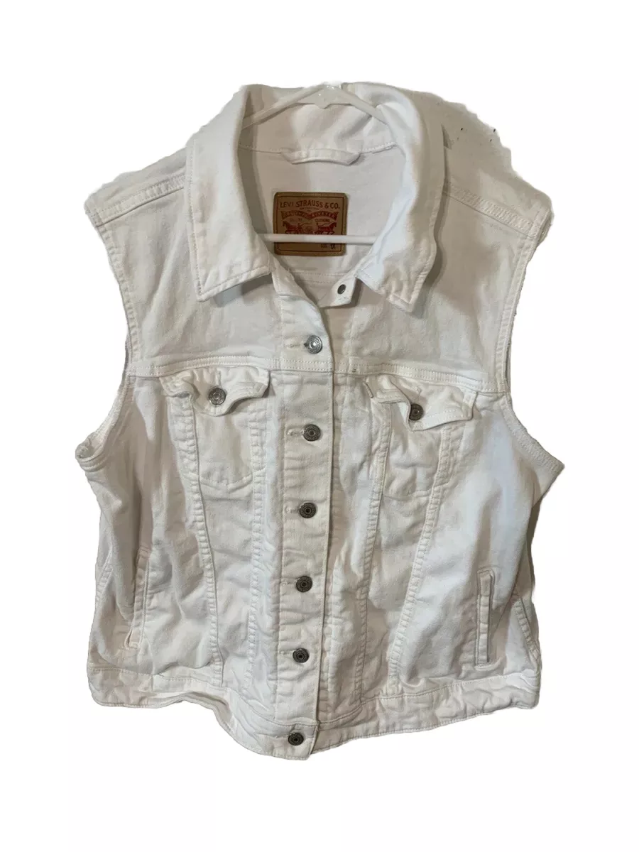White clearance levi vest