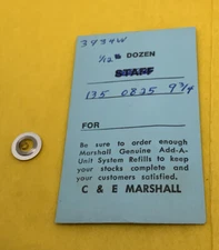C & E Marshall Mainspring 3934W. Part  45124F (4.4 X 12.25 X 10) New Old Stock.