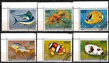 ETAT COMORIES Zestaw znaczków pocztowych - Ryba z Oceanu Indyjskiego +La-25