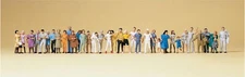 Preiser: 36 Standing & Walking Passers-by 14412 - NEW - Fine HO Scale Miniatures