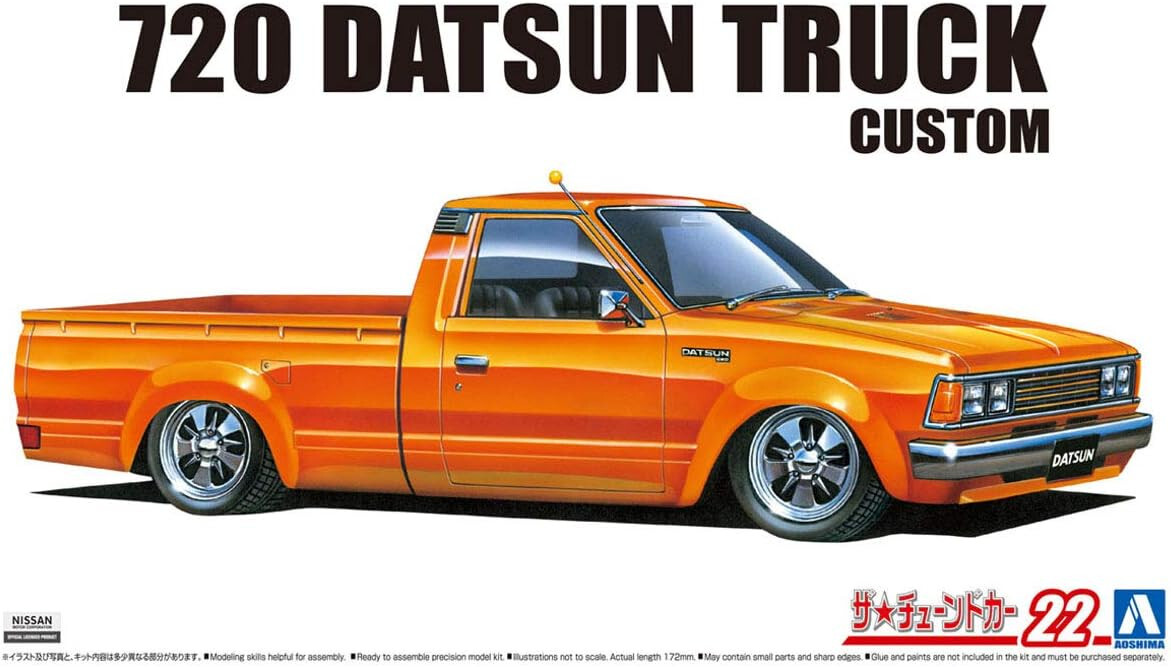 Aoshima Japan No.22 NISSAN 720 DATSUN TRUCK CUSTOM 1982 1/24 model