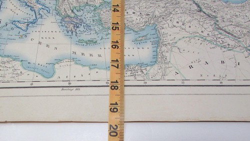 EUROPA EUROPA 1871 HEINRICH KIEPERT Atlante manuale 4 grandi mappe antiche 24X19 - Foto 23 di 23