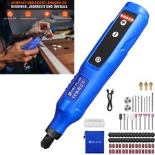 Mini Akku Dremel Multifunktionswerkzeug 80Tlg 5 Gänge Mehrzweck Drehwerkzeug