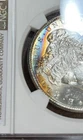 1881-S NGC MS65 Morgan Silver Dollar Crescent Rainbow Toning