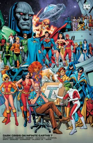 DARK CRISIS ON INFINITE EARTHS #7 (GEORGE PEREZ HOMAGE VARIANT)(2022) COMIC ~ DC