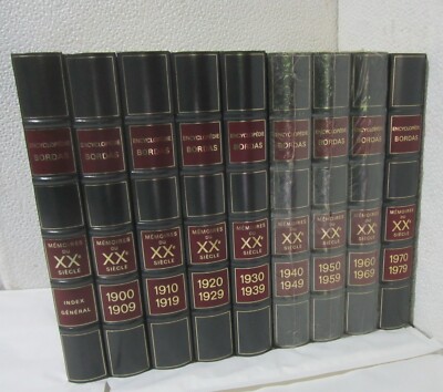 Mémoires du XX siècle Encyclopédie Bordas.8 volumes + index ( 1900