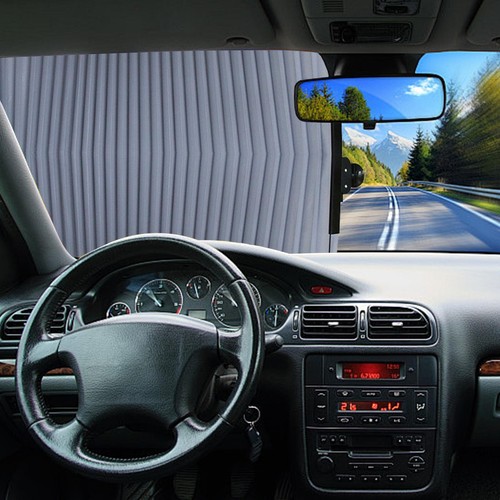 Car Retractable Curtain with UV Protection - 2024 New Cool Windshield Sunshade - Picture 10 of 12