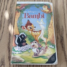 WALT DISNEY's BAMBI VHS 1988 THE CLASSICS BLACK DIAMOND 942 FREE SHIPPNG