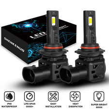 For GMC Yukon Denali 1999-2019 2x 6000K 9005 LED Headlight High Beam Bulbs