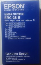 Lot Of 5 Genuine Epson ERC-38B Black Printer Ribbon Cartridges New OEM Sealed