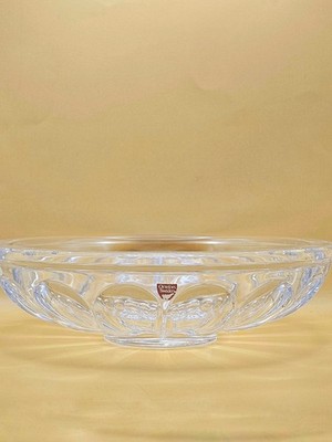 Orrefors Gunnar Cyrén Kristall Herzstück Schale - signiert - Schweden - 27 cm