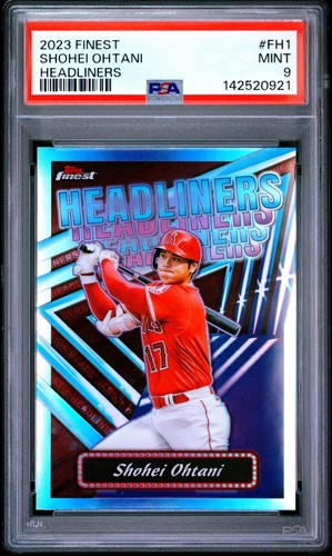 2023 TOPPS FINEST FINEST HEADLINERS #FH1 SHOHEI OHTANI PSA 9