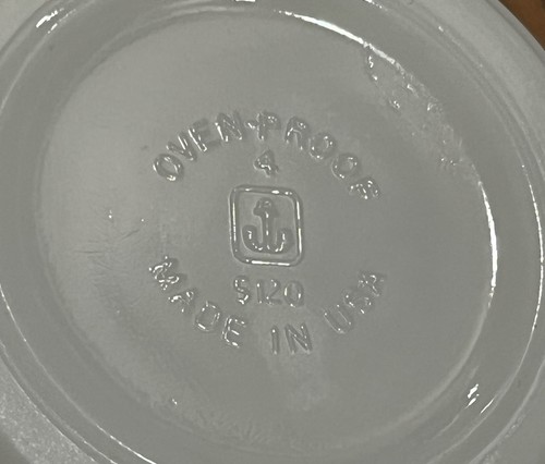 Taza de vidrio de leche blanca Queen Wilhelmina - Anchor Hocking vintage - Hecha en EE. UU. - Imagen 5 de 7