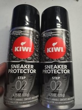  Lot of 2 KIWI Sneaker Shoe PROTECTOR  Water Snow Dirt Protect 4.25oz Spray