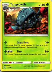 Tangrowth 6/236 Sun & Moon Cosmic Eclipse Uncommon