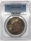 1885-P Morgan Silver Dollar PCGS MS-64  - *Tidy House Rainbow Toning* — photo 4