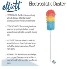 Extendable Electrostatic Duster Extending Long Reach Brush Up To 1.2m By Elliot