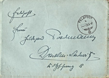 Niemiecka poczta polowa 2.WK FPN 20344 Sztab Pz.Nachsch.Führer 4