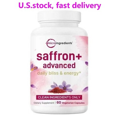 Micro Ingredients Saffron+ Advanced Supplements 60 Veggie Capsules 10-in-1 NEW