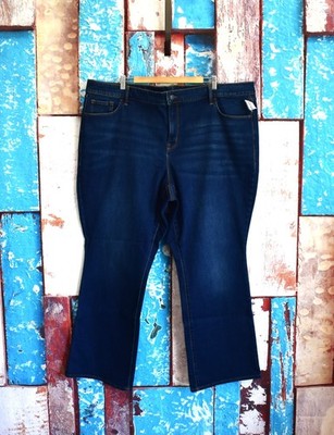 Women's Old Navy Mid-Rise Kicker Boot-Cut Jeans Plus SIZE 26 PLUS Fern NEW