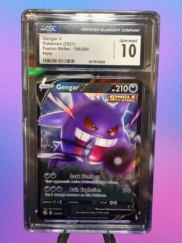 Gengar V | Fusion Strike | #156/264 | CGC 10 Gem Mint | Ultra Rare