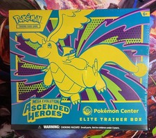 Pokemon TCG Ascended Heros Pokemon Center Elite Trainer Box ETB SEE DESCRIPTION