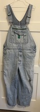 Vtg Men  s Liberty Overalls 40x30 Well Loved Denim Jean Bibs Grunge Tattered Fade