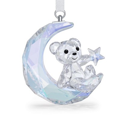 Swarovski Crystal Kris Bear Moon Ornament, Blue, 5732106