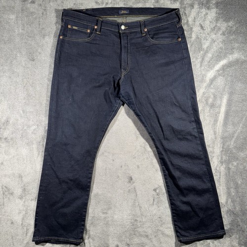 Polo Ralph Lauren Jeans Herren 38X30 Dunkelblau Straight Preppy Baumwolle Freizeithose
