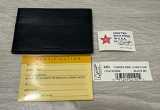 Vintage Gary s Coach Hide Black Leather Card Wallet Case U.S.A FREE Shipping