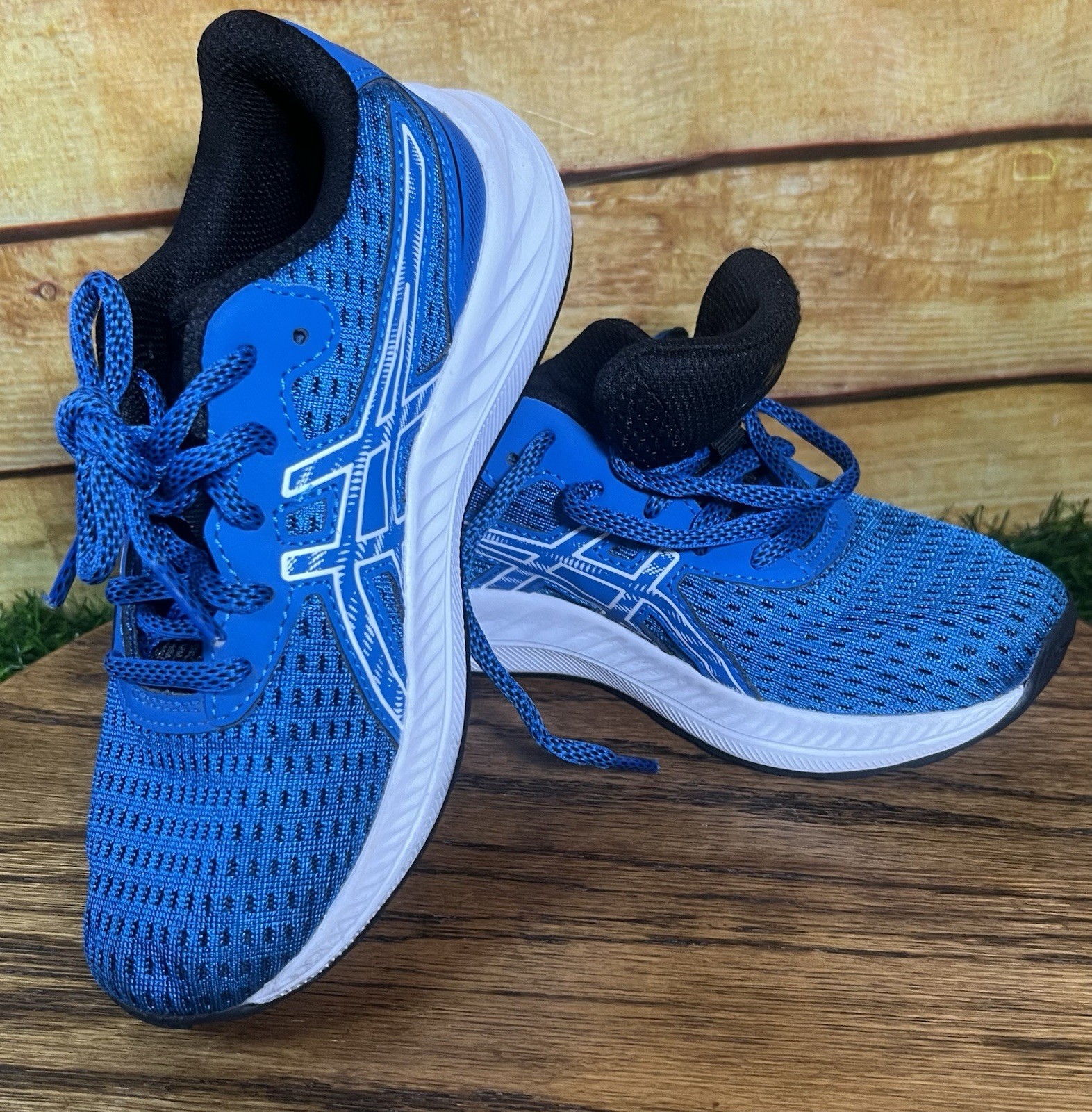 ASICS “Gel Excite 9” Shoes Sneakers Blue ~ Boys Size 1 ~ GUC ~ See And Read All thumbnail 13