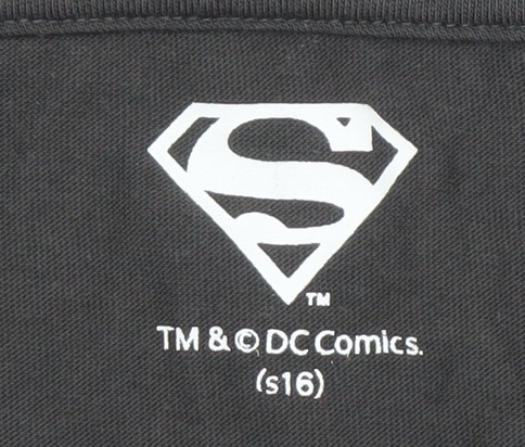 DC Comics Unisex T-Shirt schwarz Superman - Größe M - Bild 3 von 12