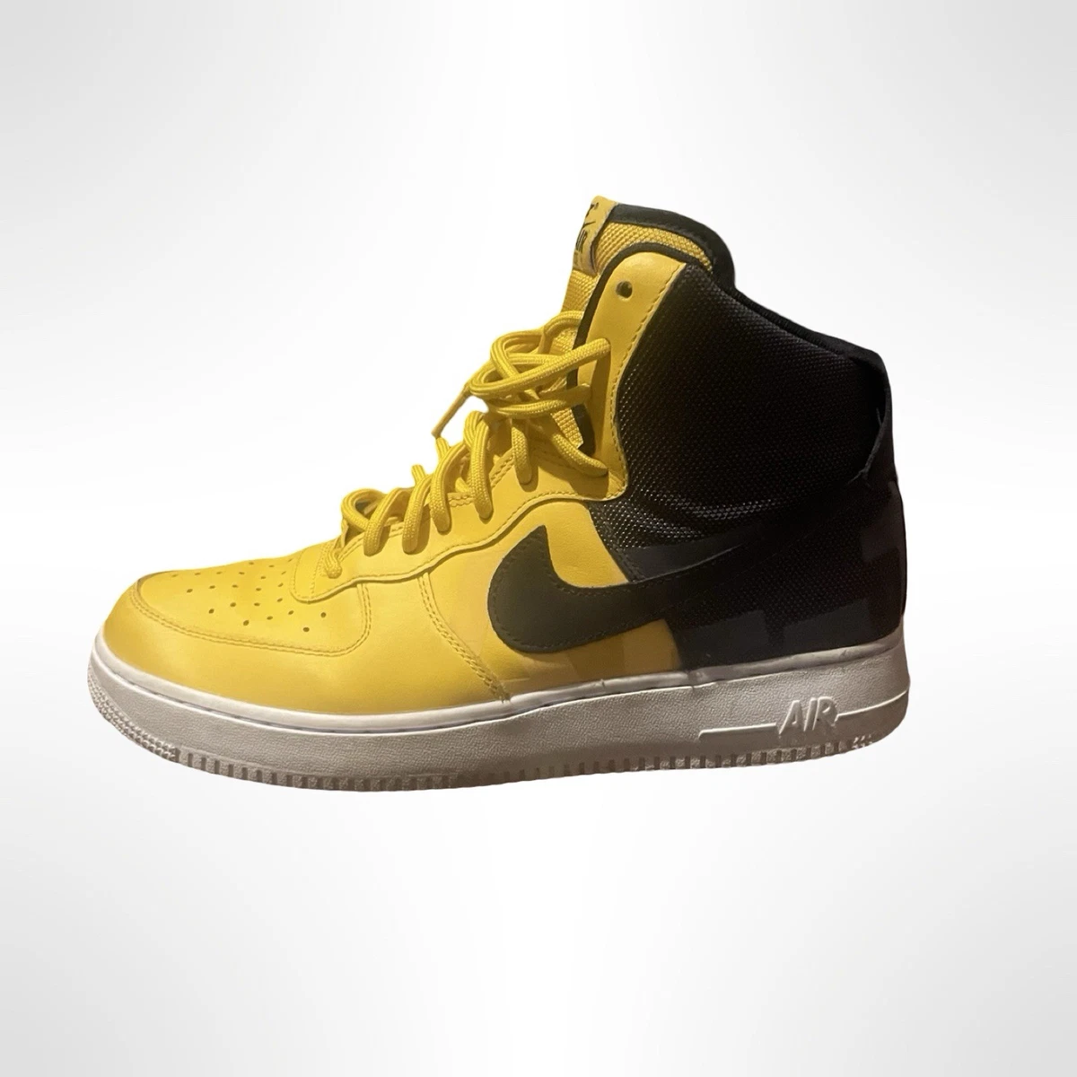 Size 9 -‎ Nike Air Force 1 \'07 High Yellow Ochre Yellow And Black Nike Air Force 1  main image 2