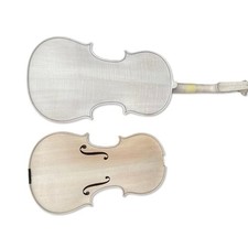 Unfinished Violin 4/4 Flame Maple Violin Handmade Spruce Top Not Glued DIY